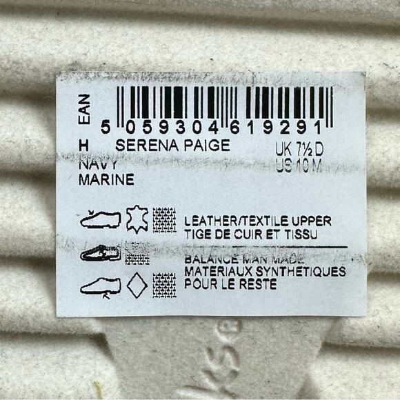 Clarks Serena Paige Loafer Flat Striped Navy Marine Size 10 - Picture 10 of 10